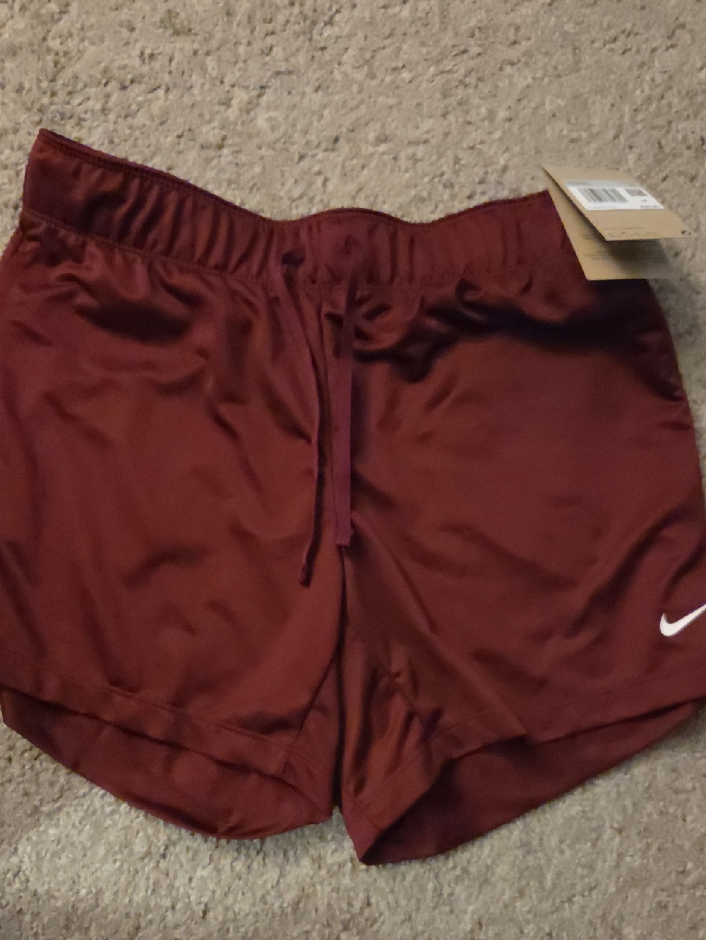 Nike Women's Athletic Shorts in Burgundy